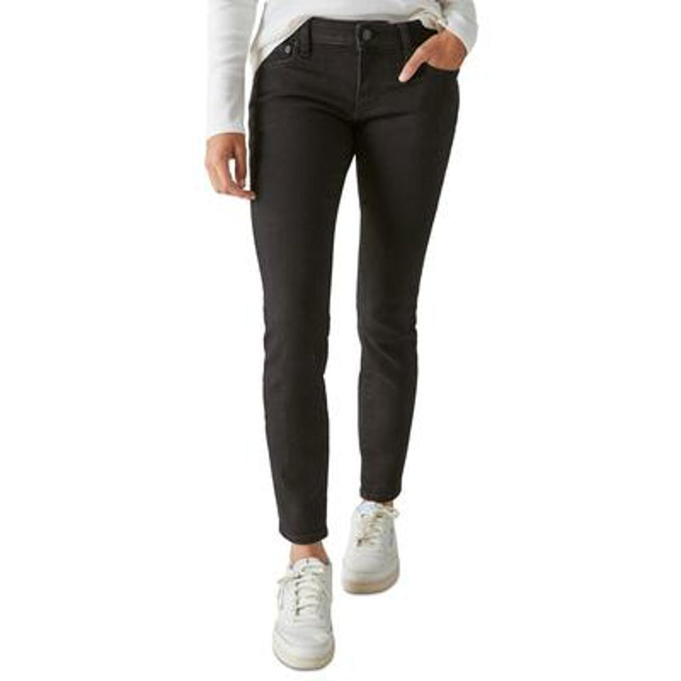 Lucky Brand Women's Clean Black Lizzie Low-Rise Skinny Jeans