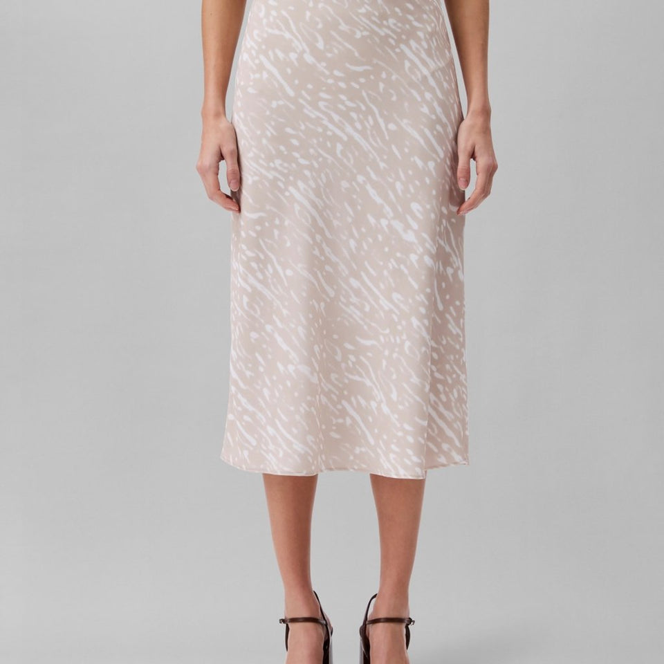 Calvin Klein Women's Peyote Multi Printed Bias-Cut MIDI Slip Skirt