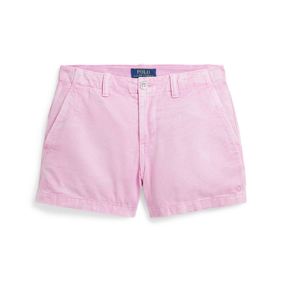 Polo Ralph Lauren Girl's Pink Cotton Chino Shorts