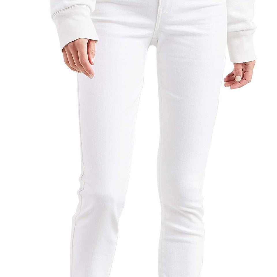 Levis Women's White 721 High Rise Skinny Jeans