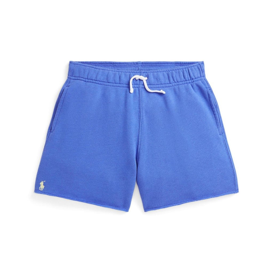 Polo Ralph Lauren Girl's Blue Cotton-Blend Terry Shorts