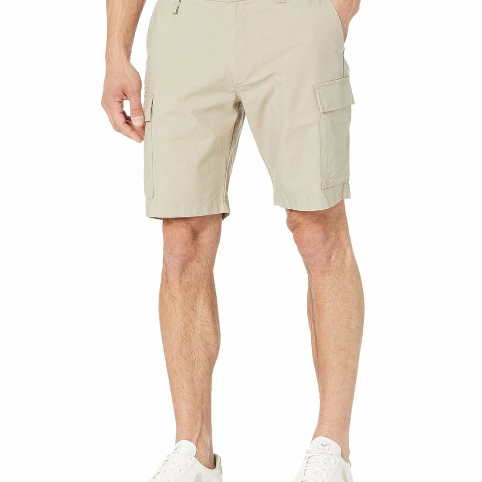 Dockers Men's Taupe Sand Smart 360 Tech Cargo Straight Fit Shorts
