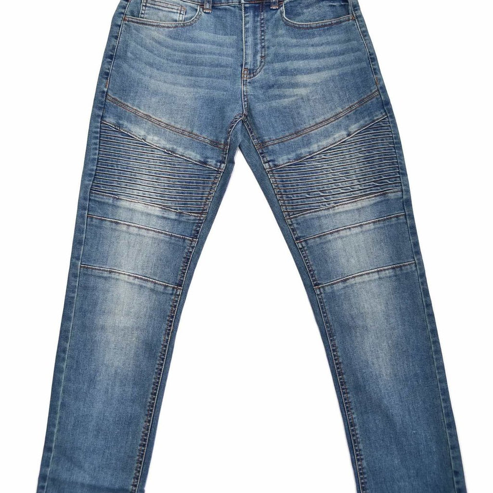 RING OF FIRE Boy's Blue Acid Wash Chase Slim Denim Jeans