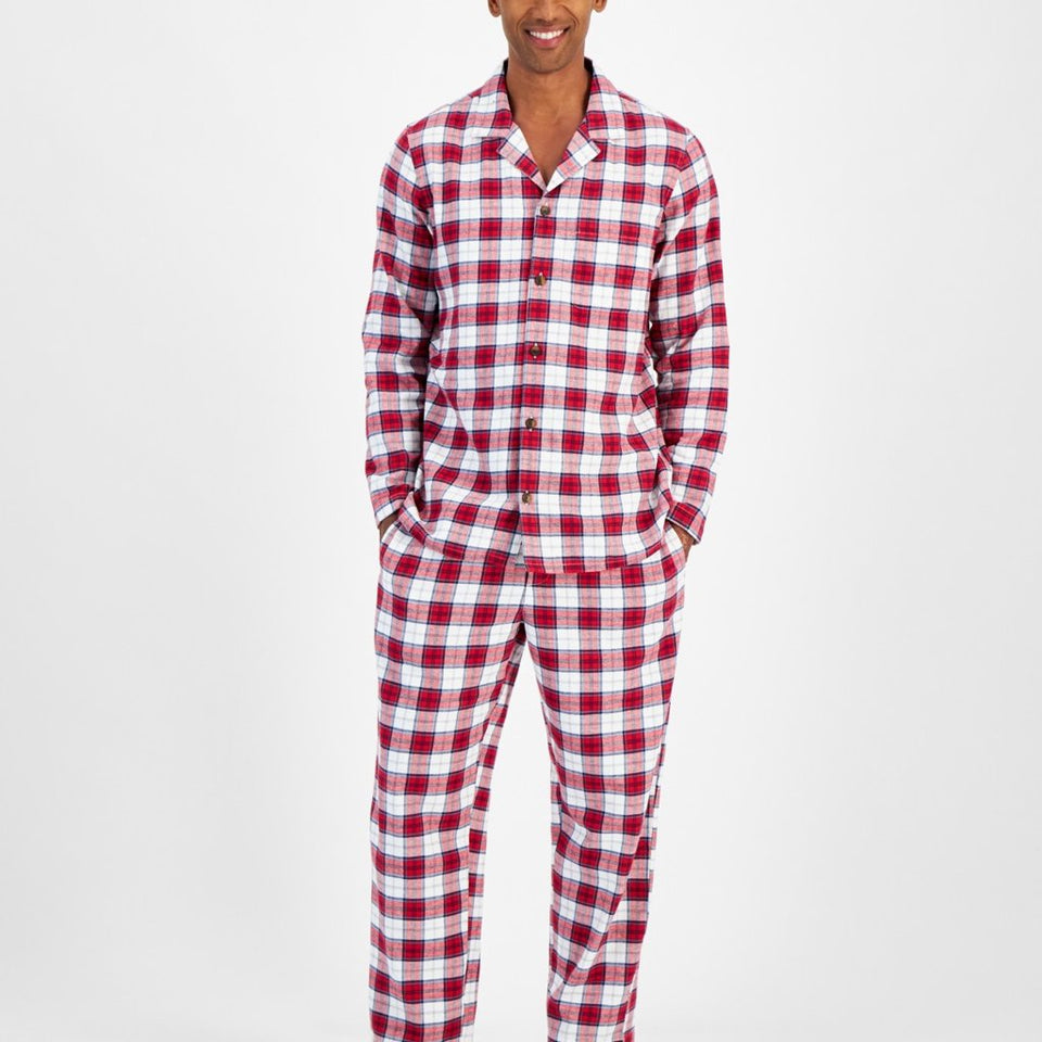 Club Room Men's Multicolor Sato Plaid Pajama Set