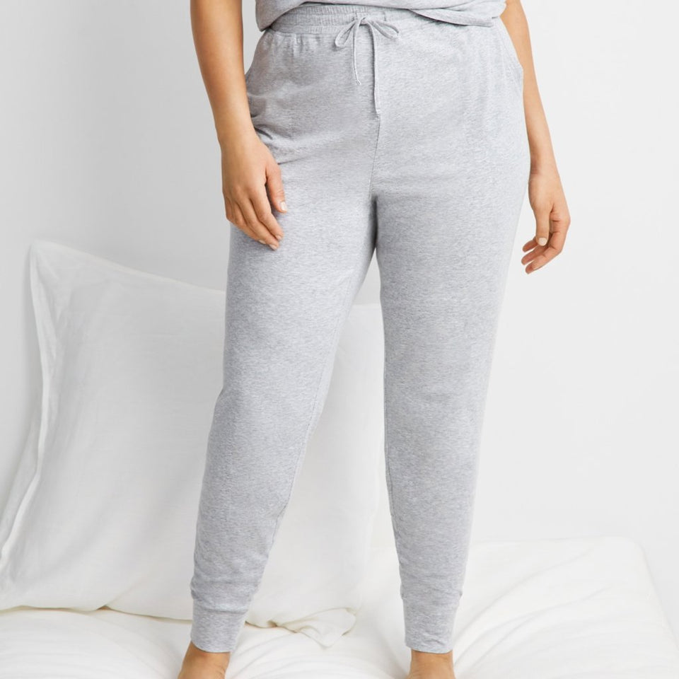 State of Day Women's Grey Heather BreatheRest Jogger Pajama Bottom 