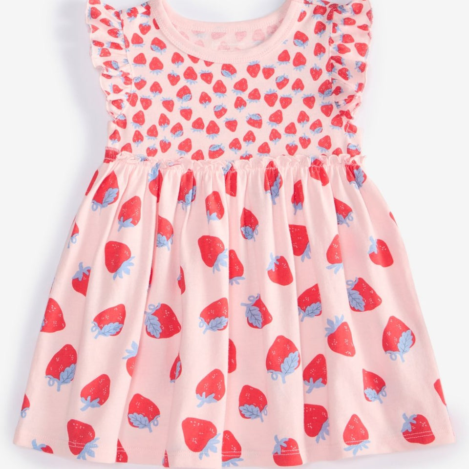 First Impressions Baby Girl's Beloved Pink Strawberry-Print Dress