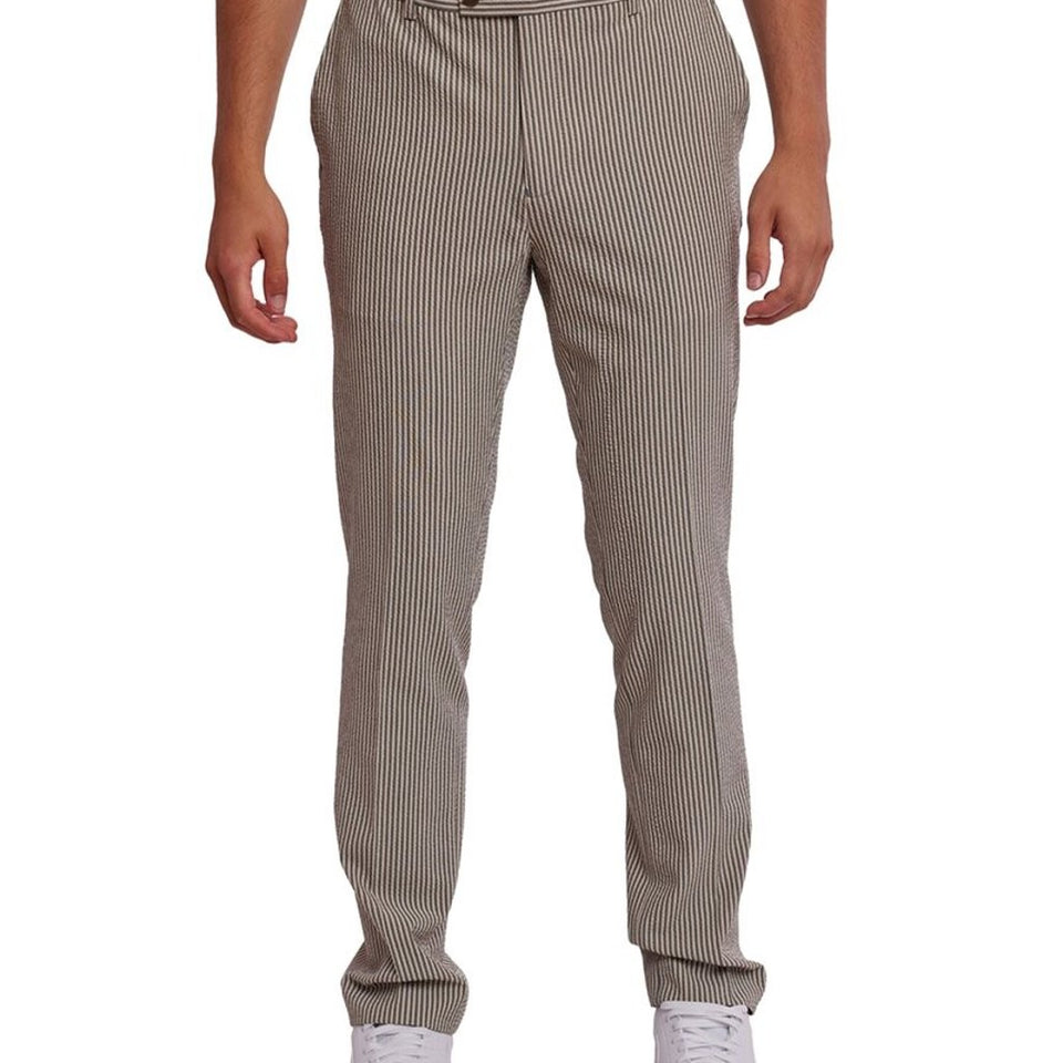 PaisleyGray Men's Multicolor Seersucker Downing Slim Fit Pants