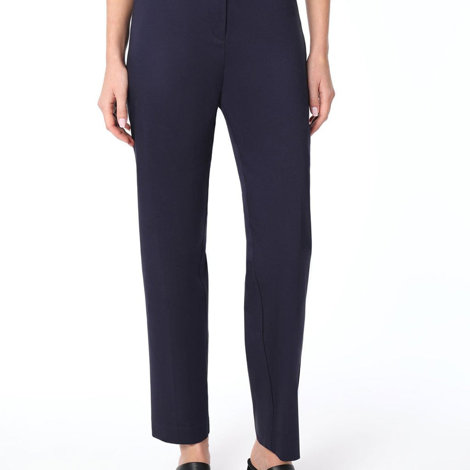 Jones New York Women's Navy Mid Rise Ankle Trousers