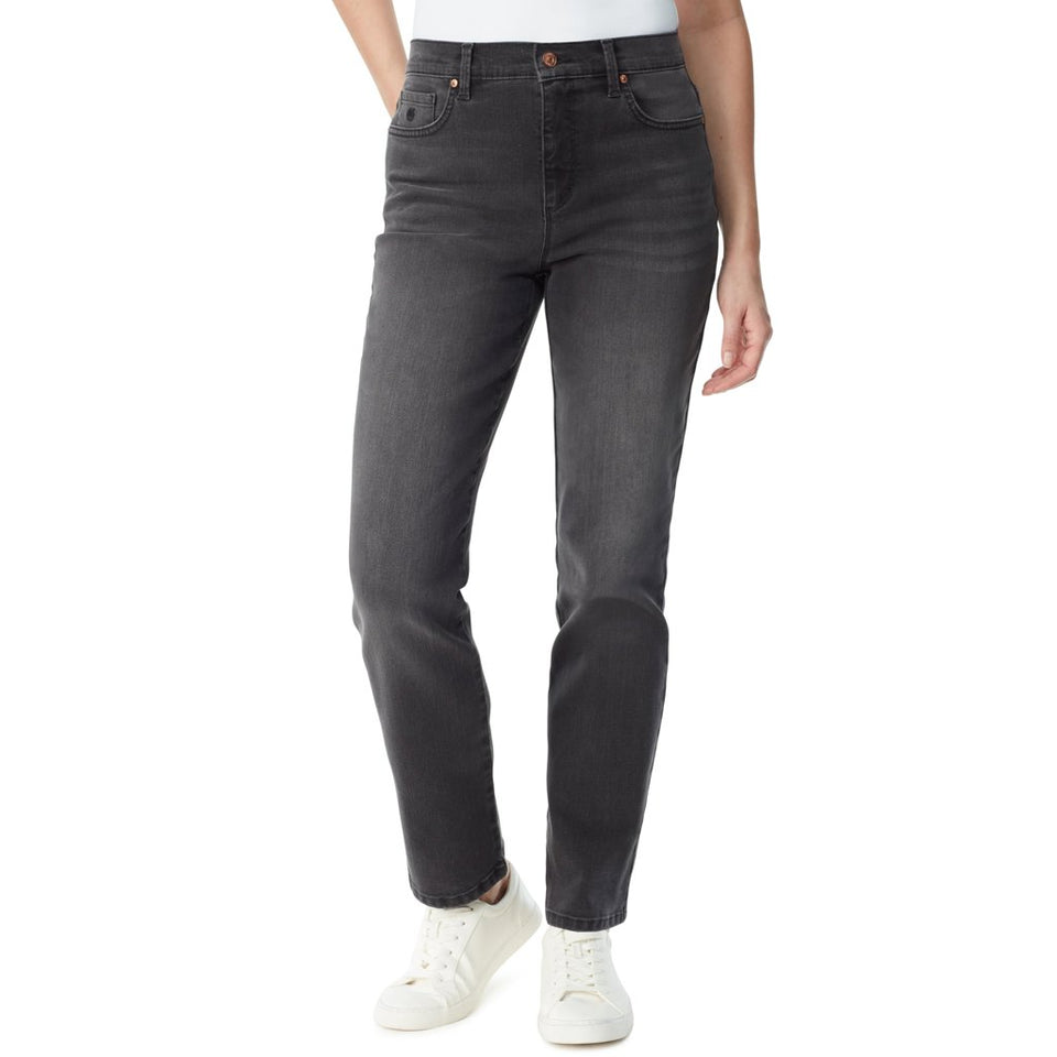 Gloria Vanderbilt Women's Rockville W Whiskers Amanda Classic High Rise Tapered Jeans