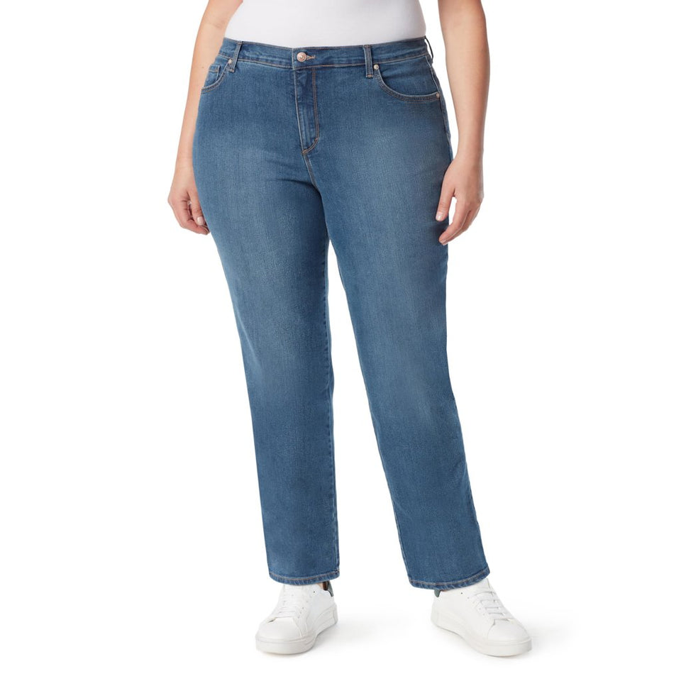 Gloria Vanderbilt Women's Blue Hartford Classic Amanda High Rise Tapered Jeans