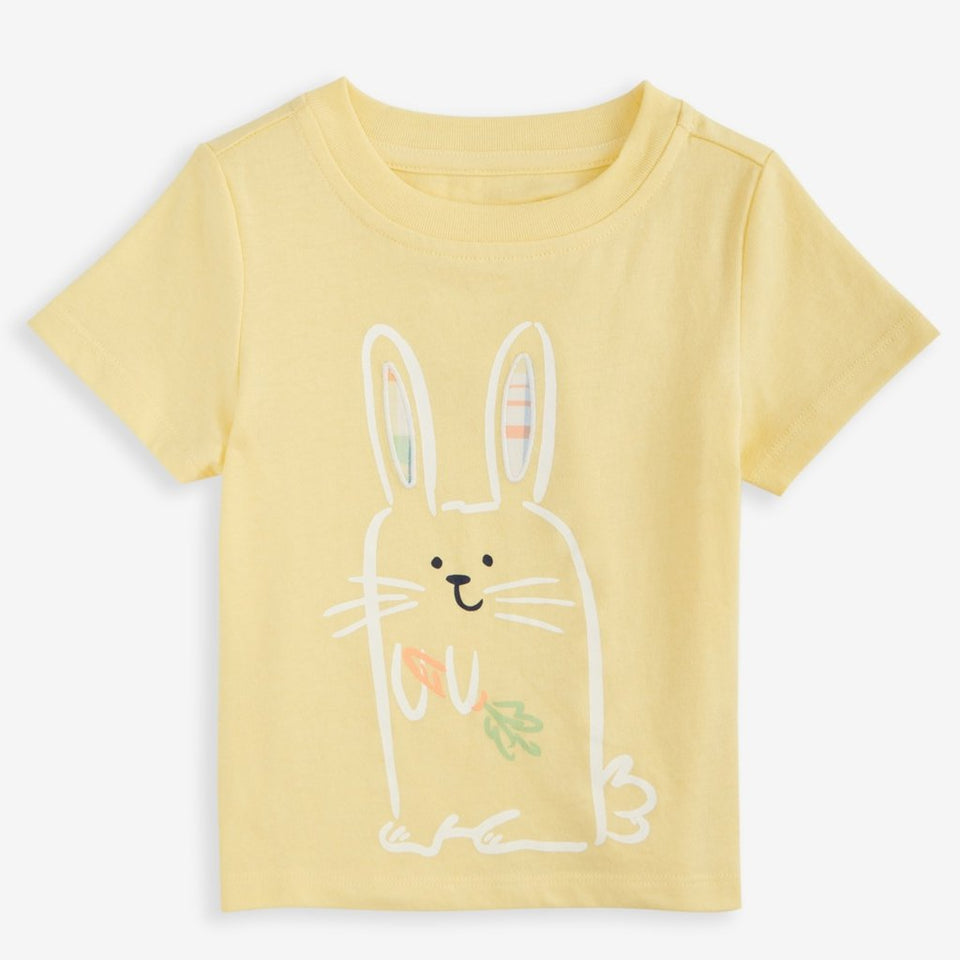 First Impressions Baby Boy's Banana White Bunny Graphic T-Shirt