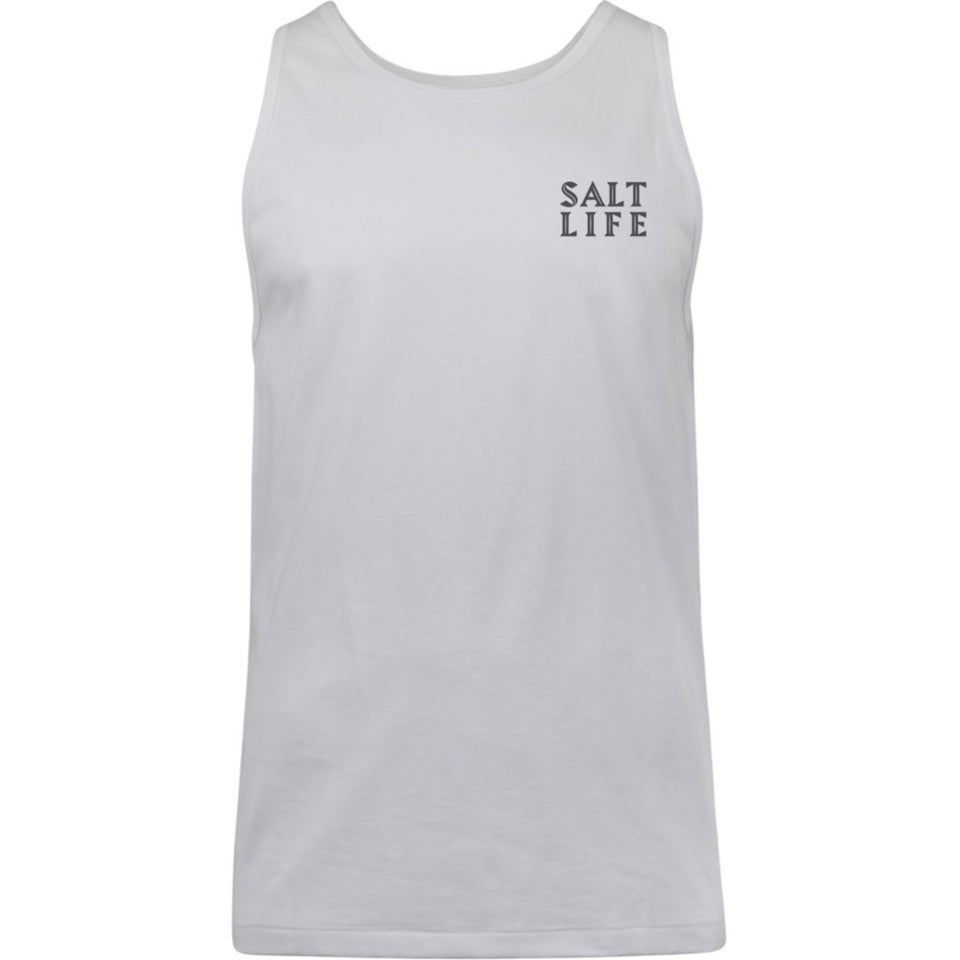 Salt Life Men's White Dawn Departure Tank Top