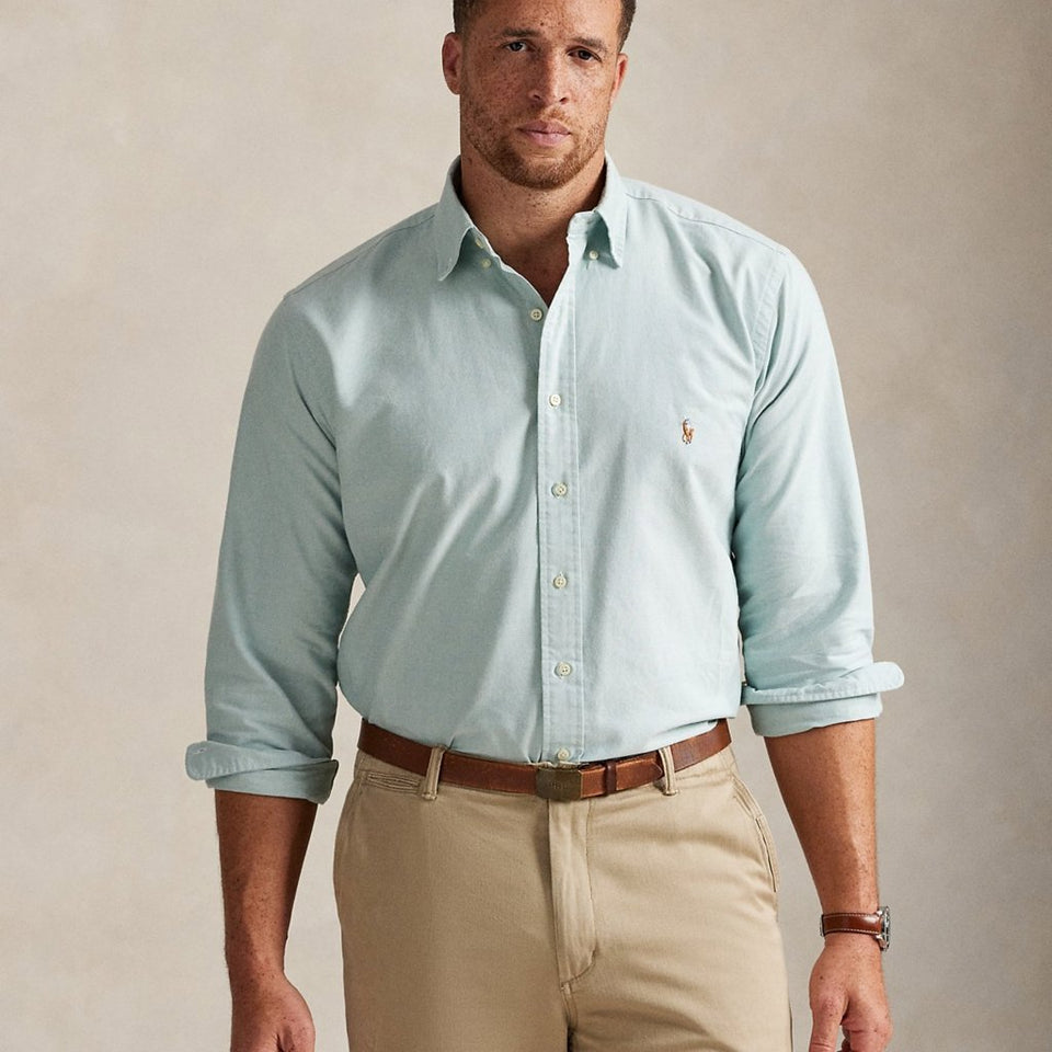 Polo Ralph Lauren Men's Mint Green Classic Fit Oxford Shirt