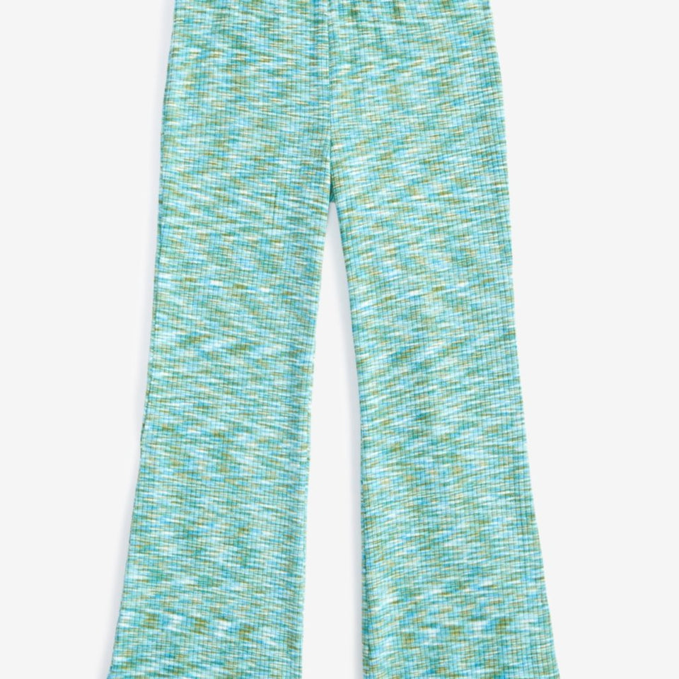 Epic Threads Girl's Blue & Green Abstract Printed Flared Pants