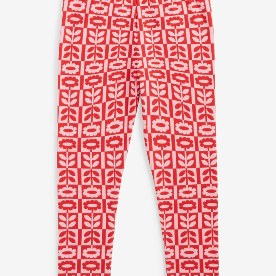Epic Threads Girl's Pink & Red Dust Scandi-Print Leggings