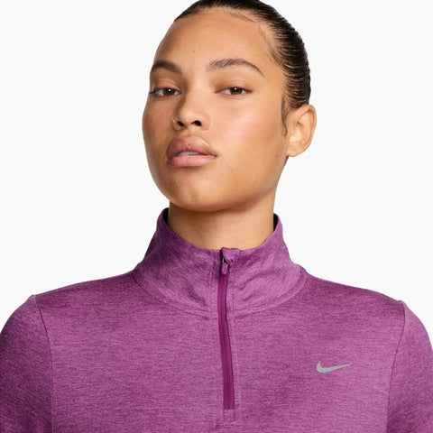 Nike Women's Dusty Purple Dri-Fit Swift Element Running Blouse | Nike In Lebanon
