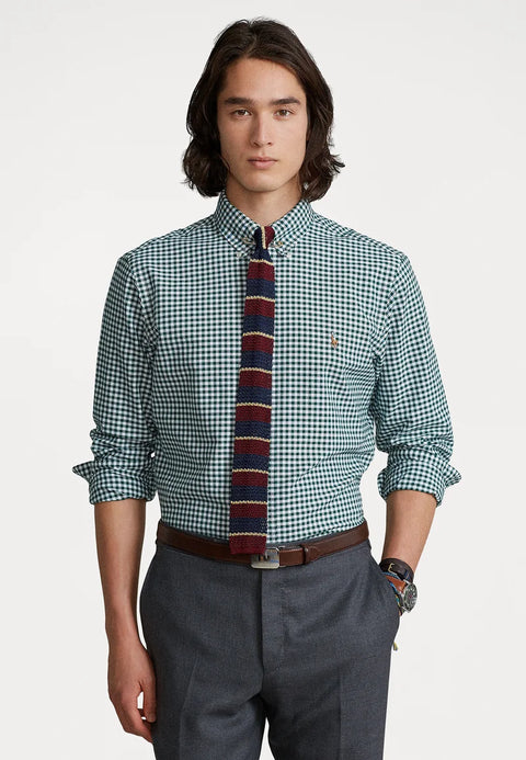 Polo Ralph Lauren Men's Green & White Classic-Fit  Shirt | Polo Ralph Lauren In Lebanon
