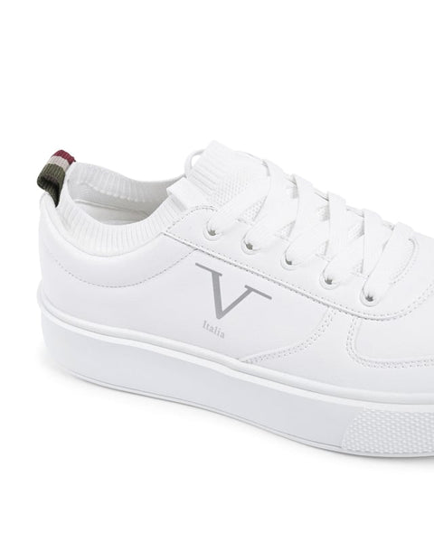 V Italia By Versace Men's White SNK 002 Sneakers | V Italia In Lebanon