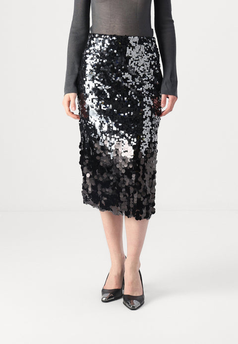 DKNY Women's Silver Scale Sequin Skirt | DKNY  in Lebanon