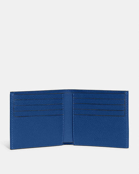 COACH Mens Slim Billfold Wallet blue abb159(lr87)