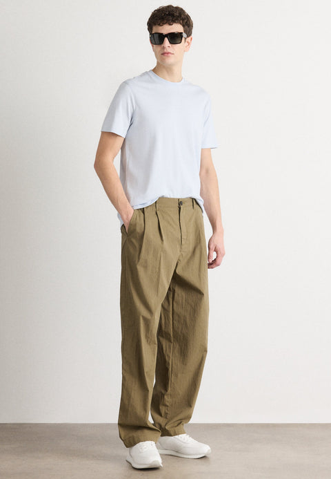 Calvin Klein Men's Light Blue Supima Basic Plain T-Shirt | Calvin Klein In Lebanon