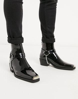 Asos Design Men's Black Boots ANS707