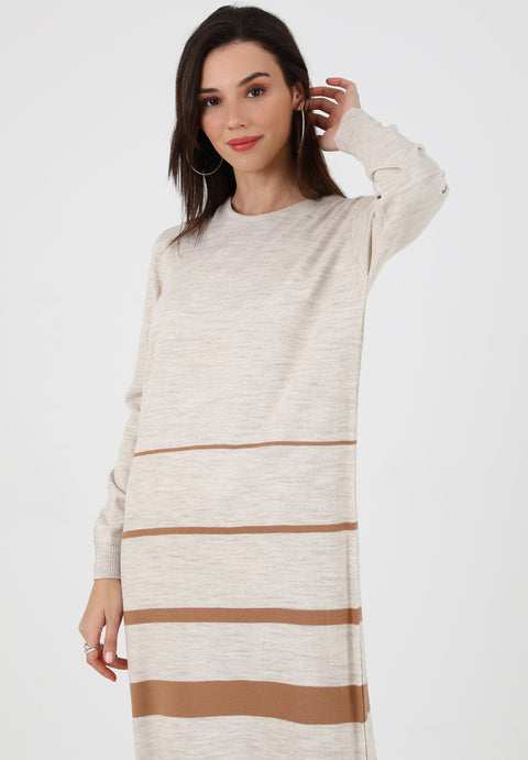 Tavin Women's Beige Jumper Dress | Tavin In Lebanon