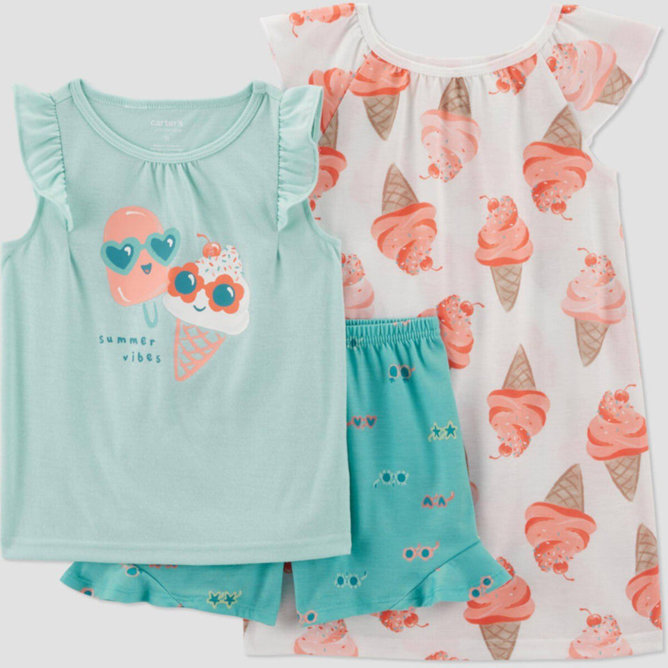 Carter's Just One You Baby Girl's Multicolor Ice-Cream Pajama Set | Carter's Just One You In Lebanon