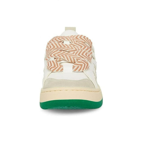 Steve Madden Women's White & Green Double Laced Roaring Sneakers |Steve Madden In Lebanon