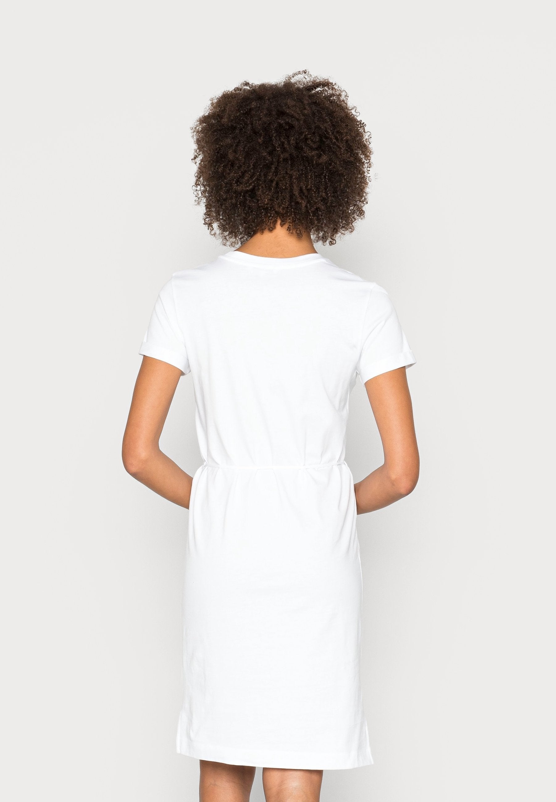 Tommy Hilfiger Women's White Drawstring Waist And Embroidered Logo Dress | Tommy Hilfiger in Lebanon