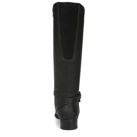Xtrovert Womens Faux Leather Wide Calf Riding Boots