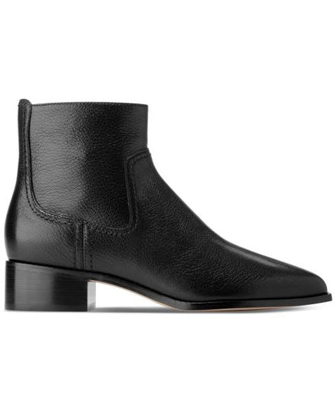Cole Haan Women's Naia Pointed Toe Block Heel Booties - Black Leather