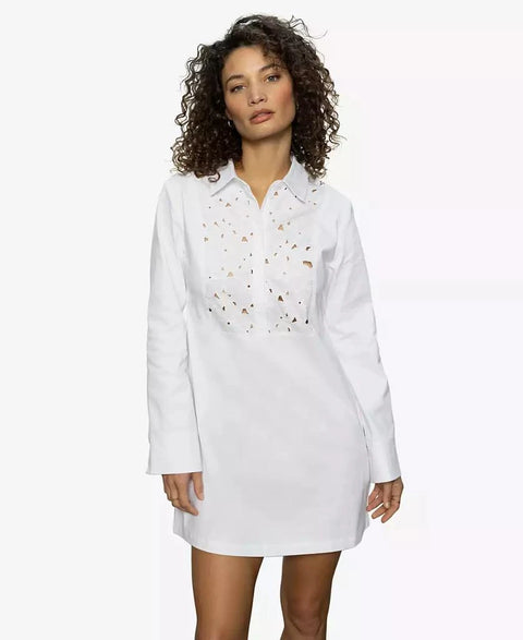 Sanctuary Women's White Lace Yoke Insert Dress | Sanctuary In Lebanon