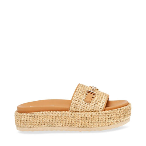 Steve Madden Women's Beige Straw Kayley Slipper|Steve Madden In Lebanon