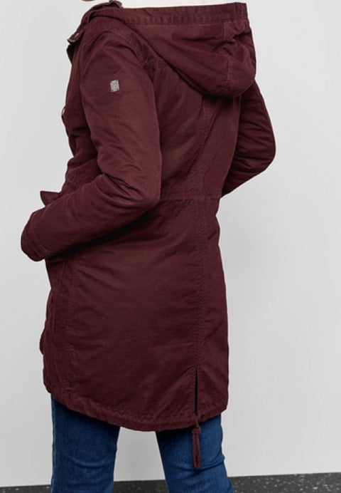 Q/S Women's Plum Hooded Jacket |Q/S In Lebanon