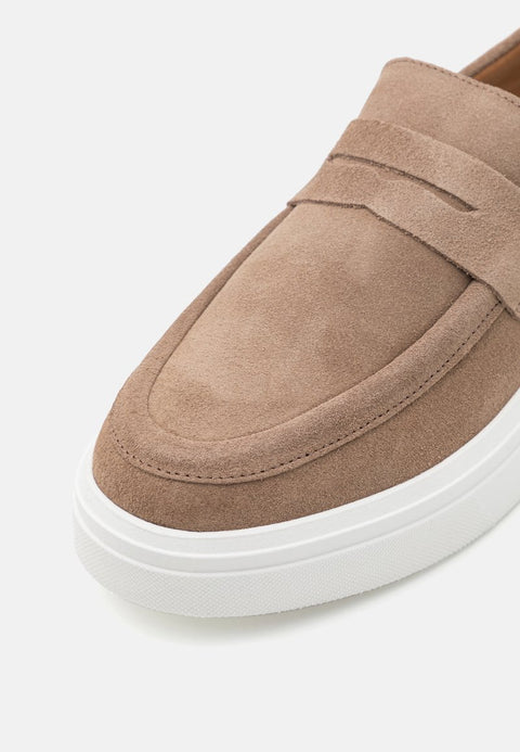 Steve Madden Men's Taupe Suede Felix Loafers | Steve Madden In Lebanon