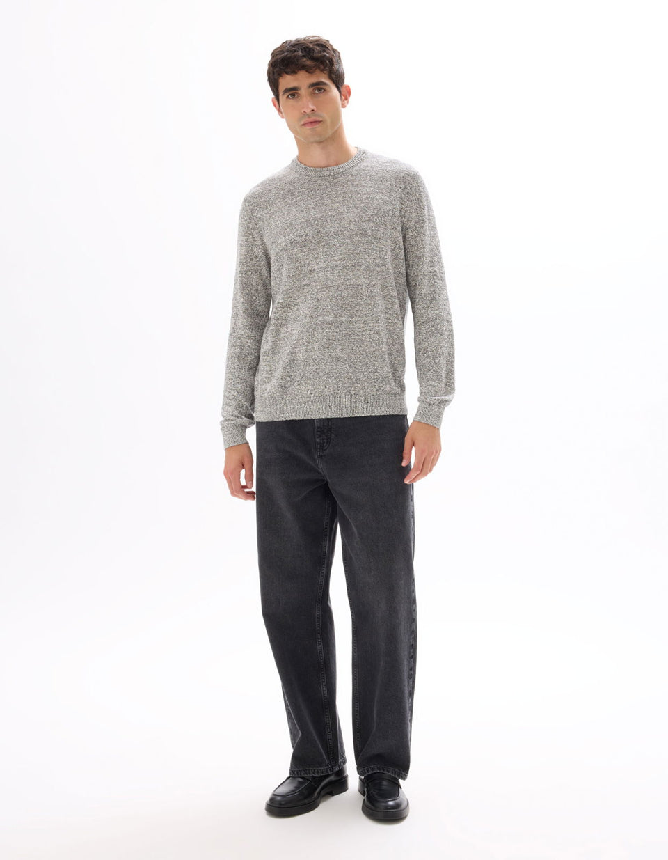 Celio Men's Dark Grey Bottom Baggy Jeans|Celio In Lebanon