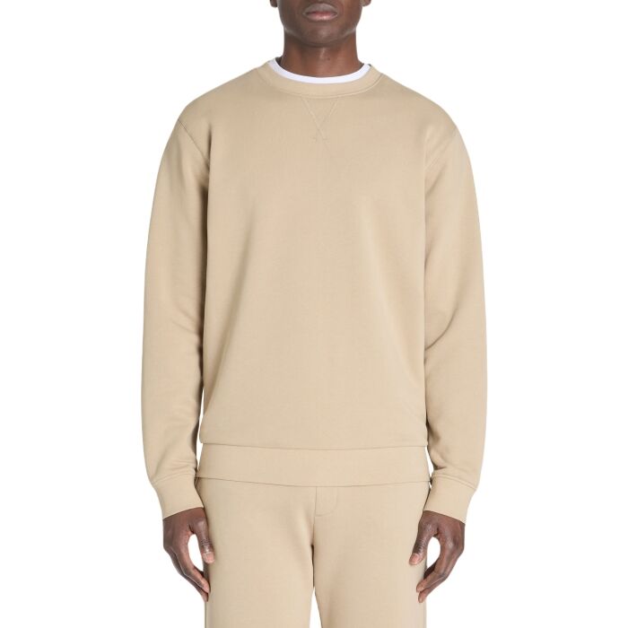 Celio Men's Light Beige Round Neckline Sweatshirt | Celio In Lebanon