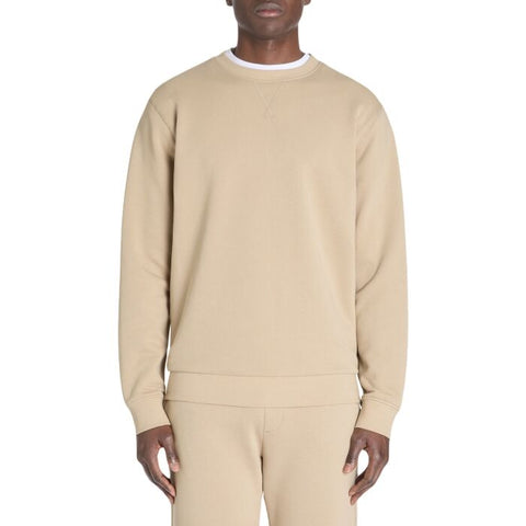 Celio Men's Light Beige Round Neckline Sweatshirt | Celio In Lebanon