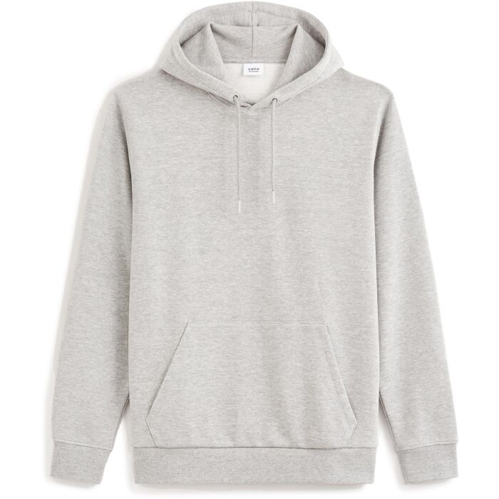Celio Men's Gray Essential Pullover Hoodie|Celio In Lebanon
