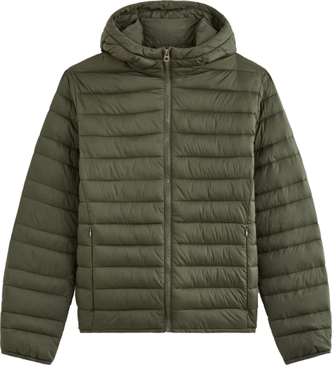 Celio Men's Dark Khaki Lightweight Puffer Jacket With Hood | Celio In Lebanon