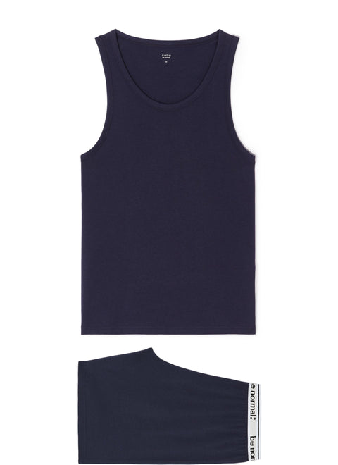 Celio Men's Navy Short Pajama Set | Celio In Lebanon