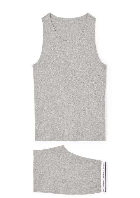 Celio Men's Light Grey Short Pajama Set | Celio In Lebanon