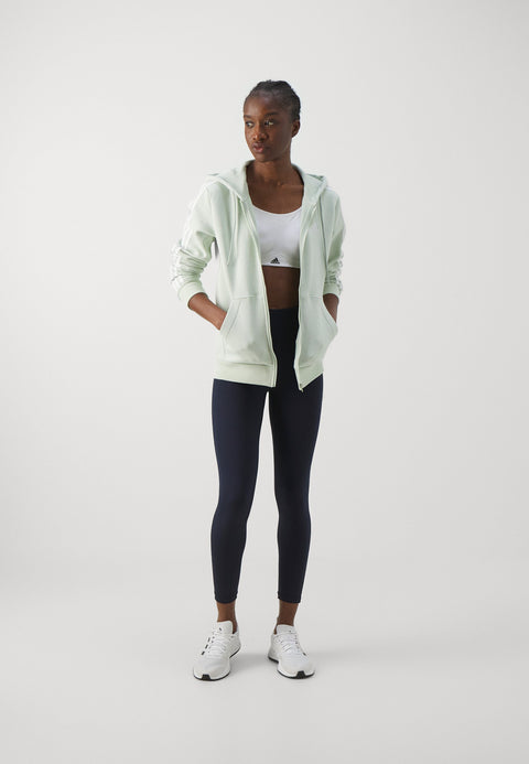 Adidas Women's Mint Green Essentials 3 Stripes Zip Up Jacket |Adidas In Lebanon