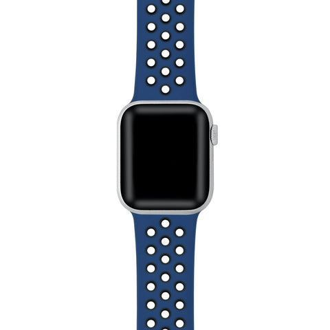 Posh Tech Unisex Navy Breathable Silicone Sport Band for Apple Watch |Posh Tech In Lebanon