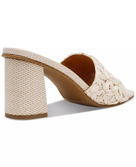 Dolce Vita Women's Beige Honey Raffia Block-Heel Dress Sandals | Dolce Vita In Lebanon