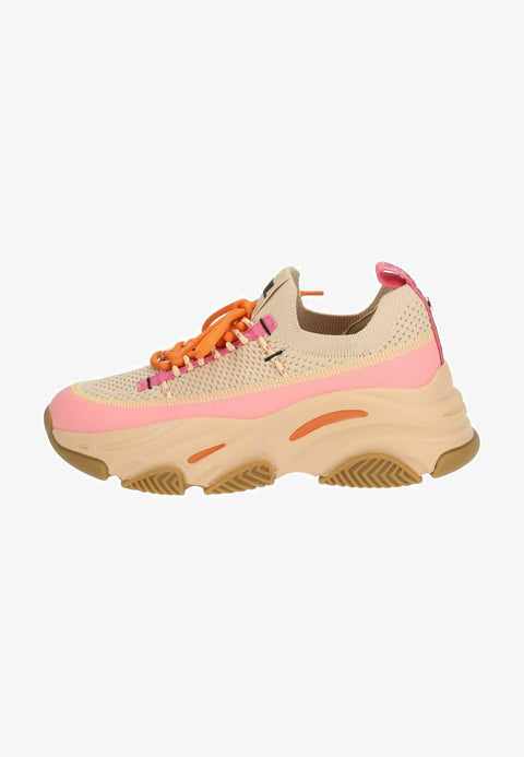 Steve Madden Women's Beige & Pink Playmaker Sneakers | Steve Madden In Lebanon