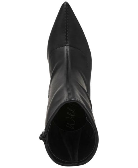 Wild Pair Neptunne Sock Dress Booties, Created for Macy's - Black Smooth