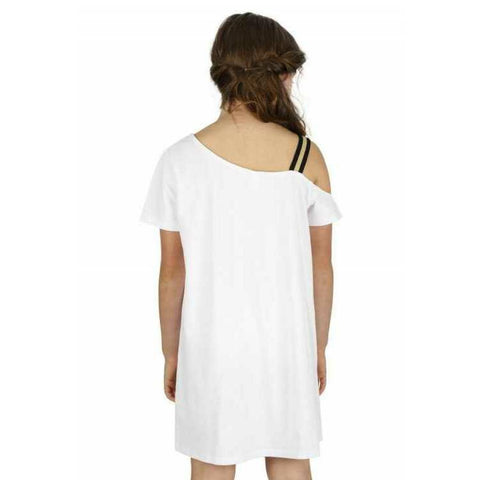 Charanga Girl's  White Dress 78274 shr