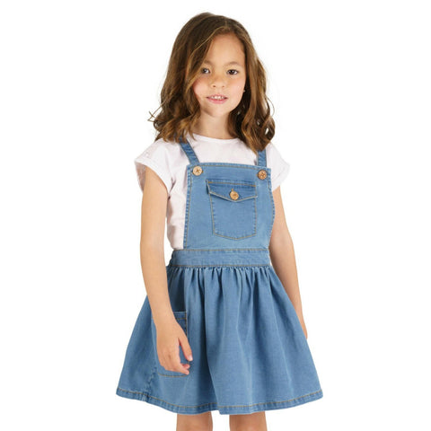 Charanga Girl's  Blue Dress 78728 CR39 shr